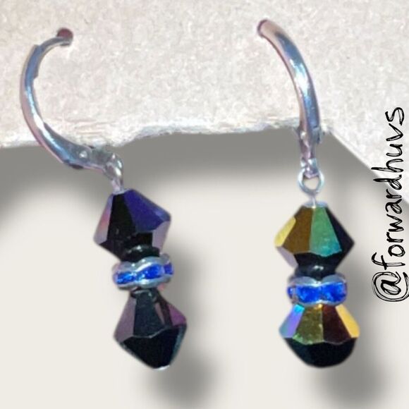 Bundle Sale 3 for $15 | Handmade Artisan Earrings | Swarovski Crystal Design - Picture 5 of 9